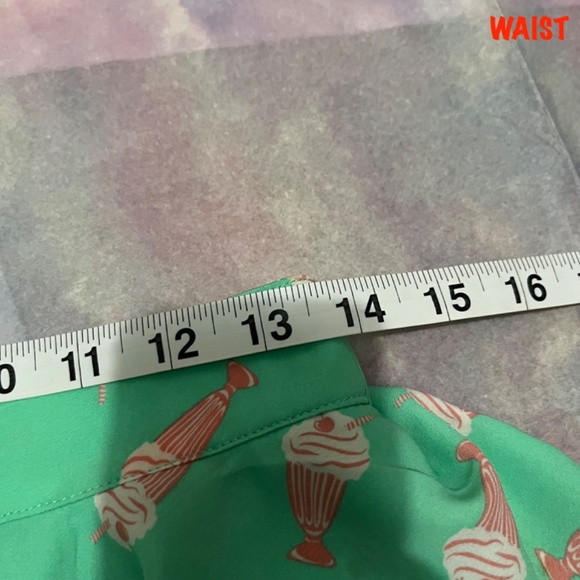 Forever 21 Mint Milkshake Print High Waisted Retro Inspired Shorts - Picture 3 of 5